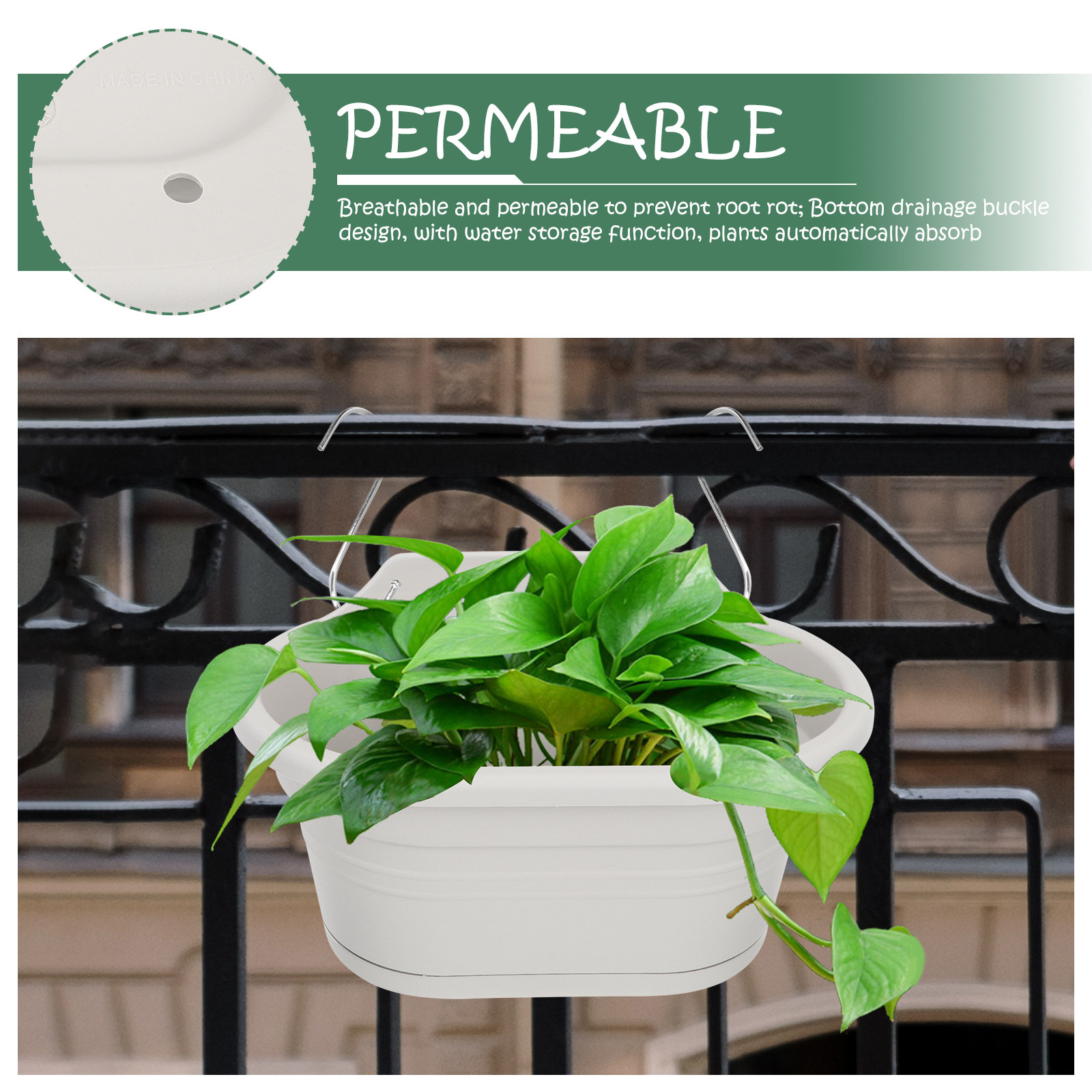 1Set Wall Hanging Flower Pot S - Spider Plant Hanging ulasan dan harga