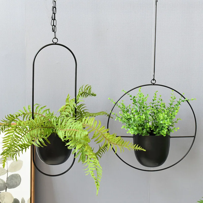 Wrought Iron Hanging Planter E - Spider Plant Hanging ulasan dan harga
