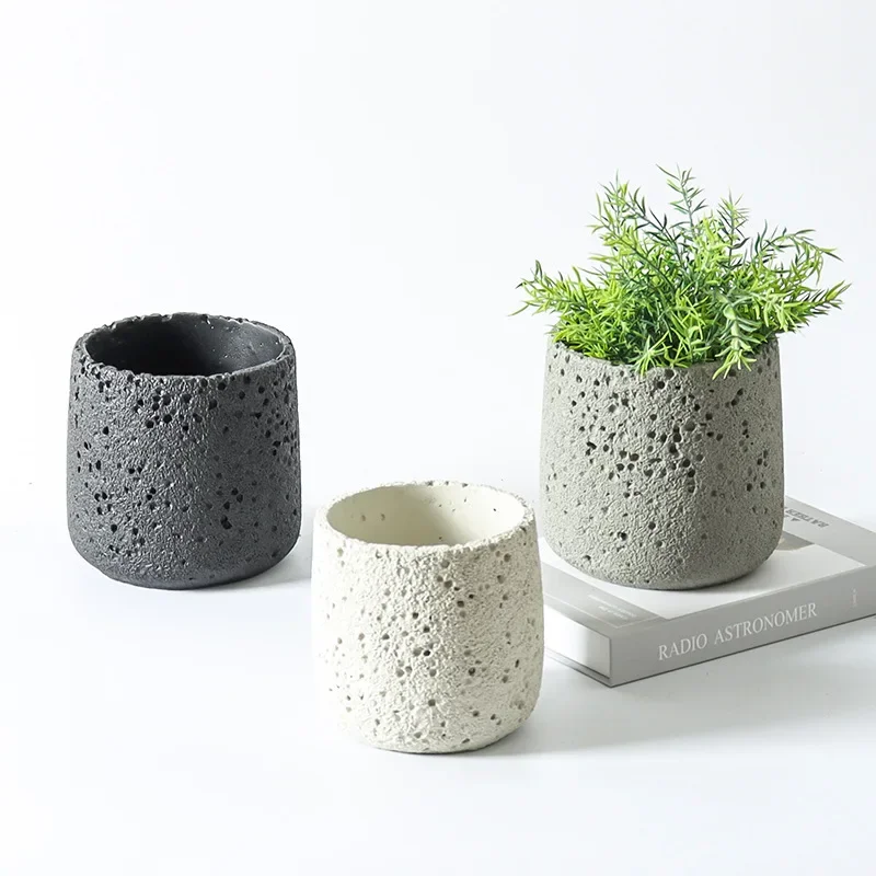 Nordic cement flowerpot simple - Echeveria Succulent ulasan dan harga