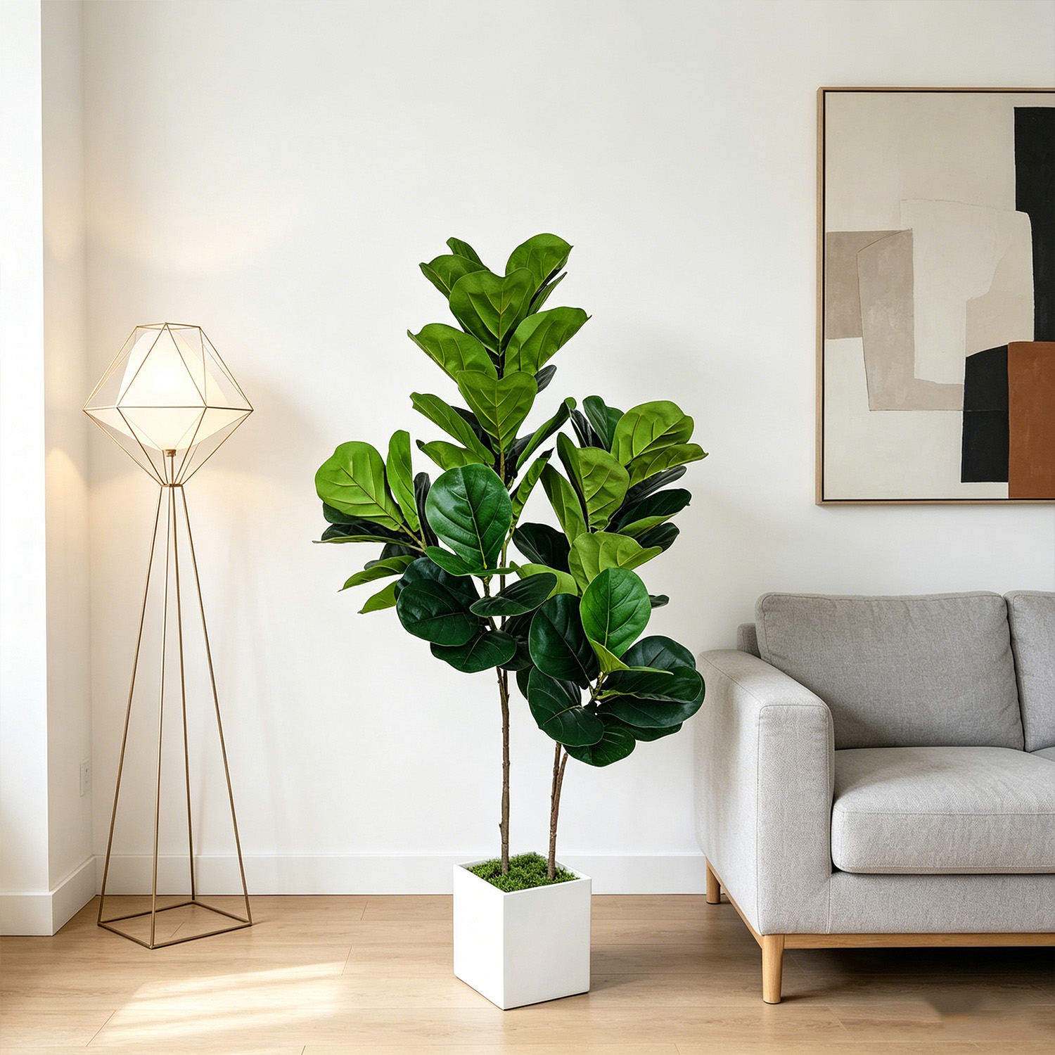 130cm/4.3ft Artificial Ficus L - Ficus Lyrata Tree ulasan dan harga