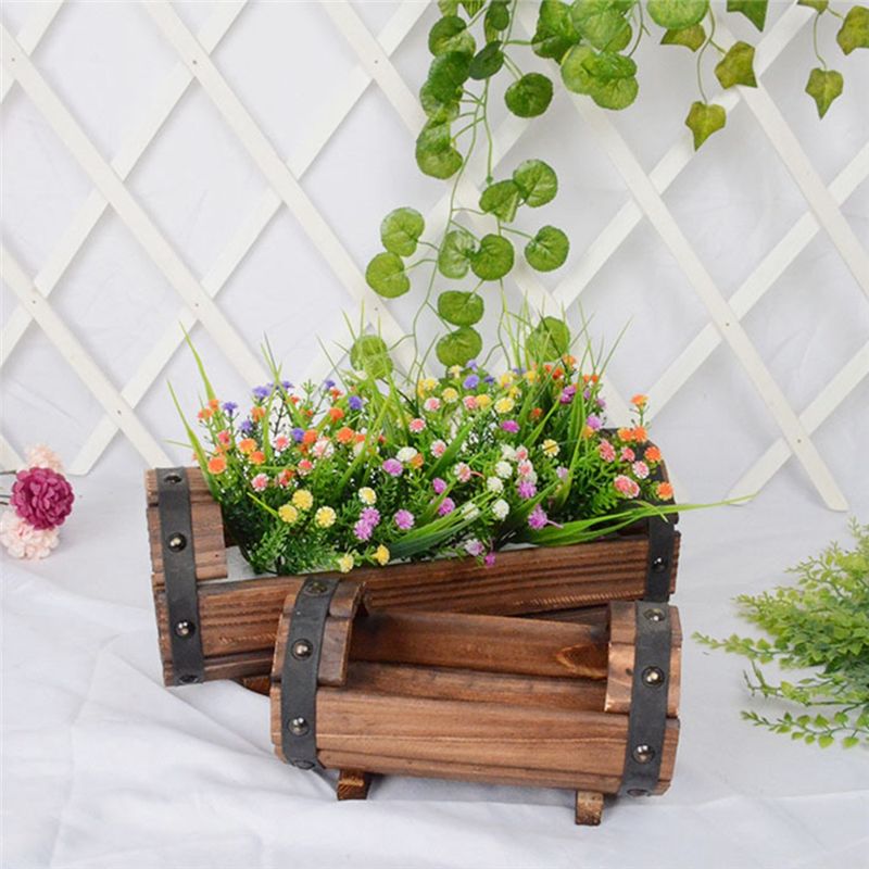 ABRE-Wood Flower Pots Wedding  - Aloe Vera Pot ulasan dan harga