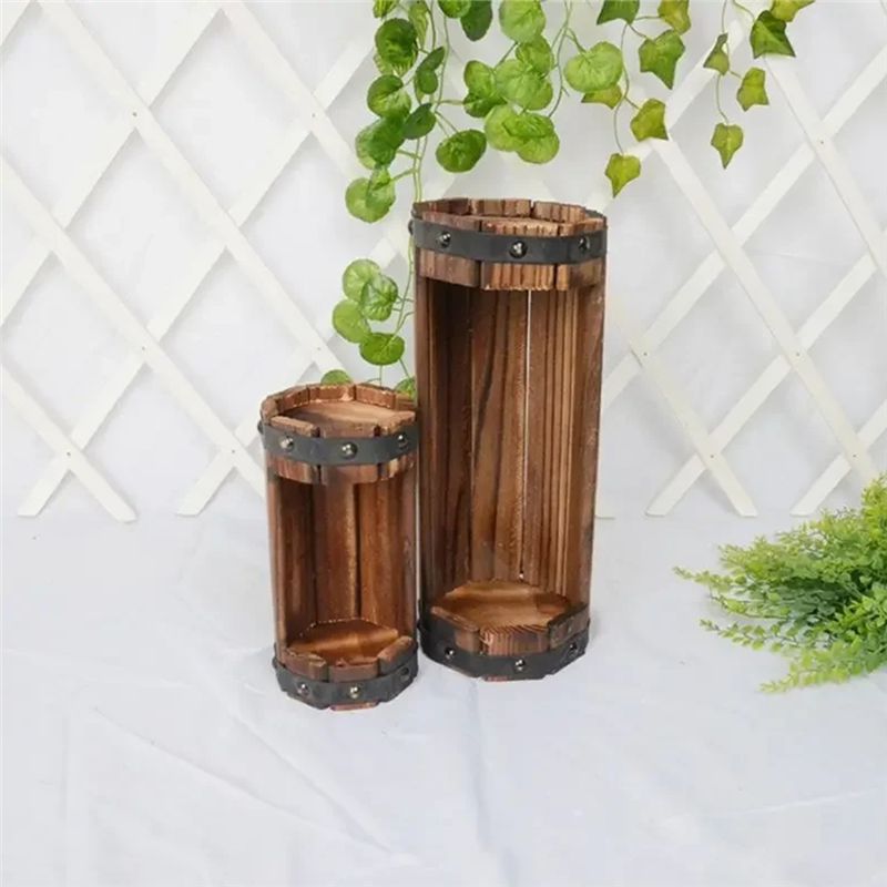 ABRE-Wood Flower Pots Wedding  - Aloe Vera Pot ulasan dan harga