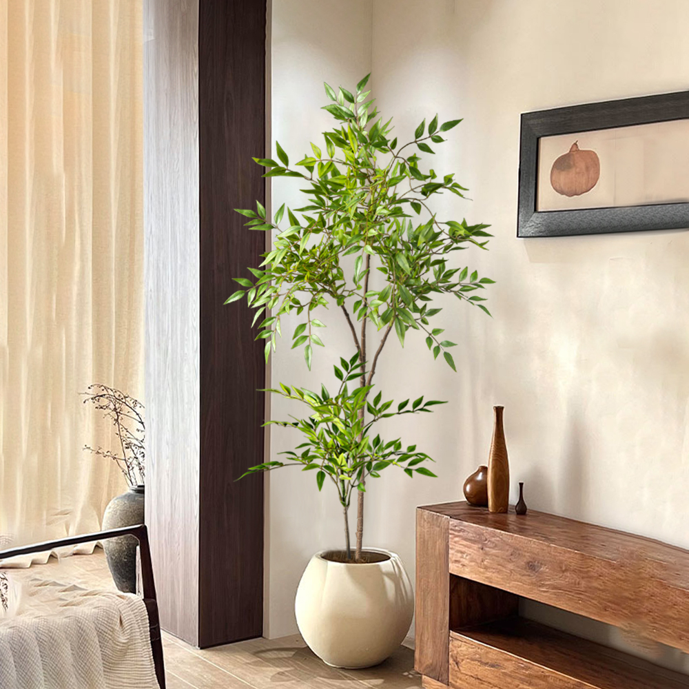 75-140cm Largen Fake Nandina T - Dracaena Marginata ulasan dan harga