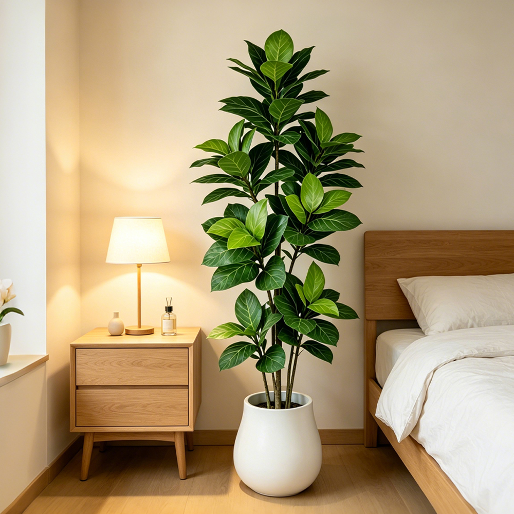 70-130cm Large Artificial Bany - Ficus Lyrata Tree ulasan dan harga
