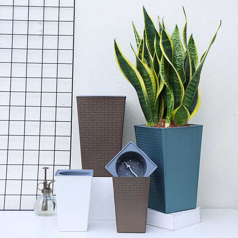 Brick Pattern Flowerpot Imitat - Aloe Vera Pot ulasan dan harga