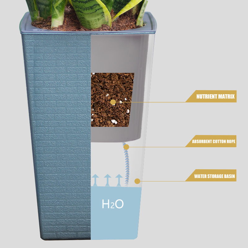 Brick Pattern Flowerpot Imitat - Aloe Vera Pot ulasan dan harga