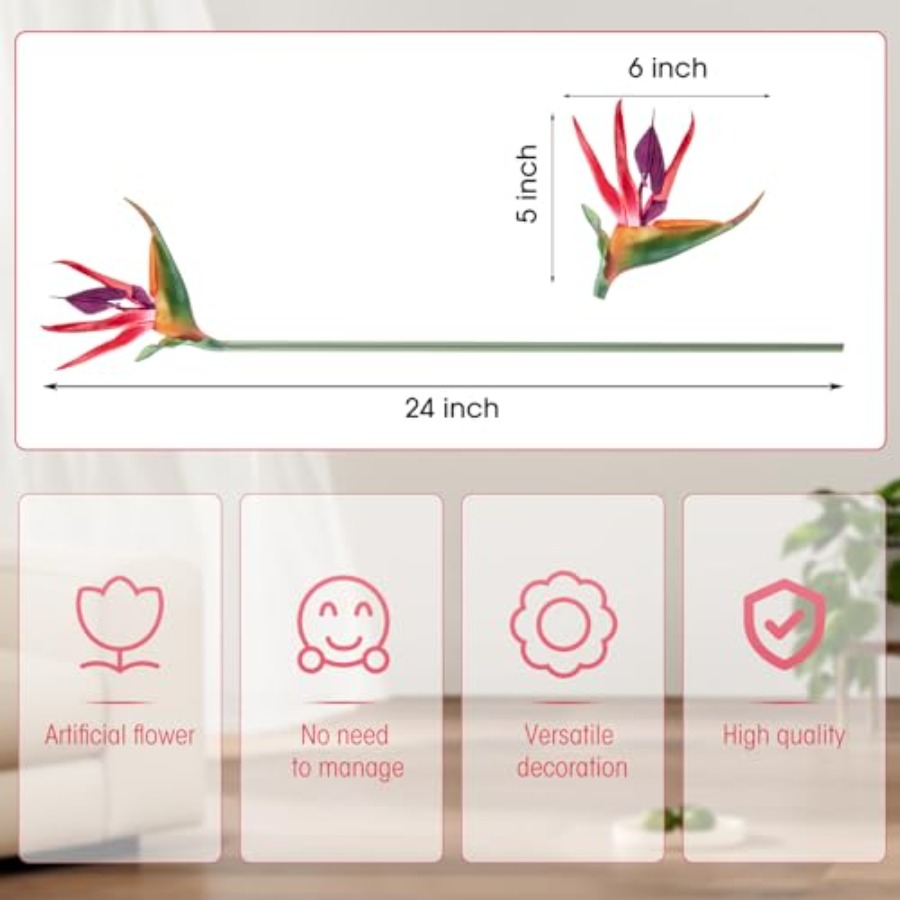 Pcs Bird of Paradise Artificia - Bird Paradise Strelitzia ulasan dan harga