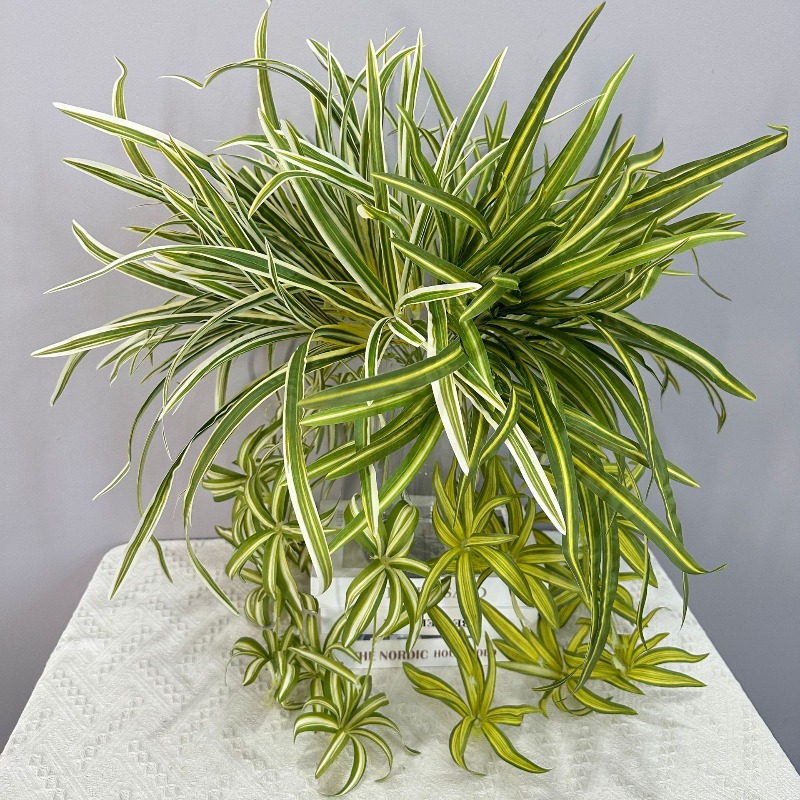 Artificial Spider Plant Chloro - Spider Plant Hanging ulasan dan harga