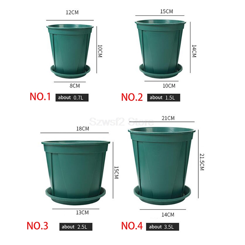 5/10pcs Green Plastic Plant Fl - Aloe Vera Pot ulasan dan harga