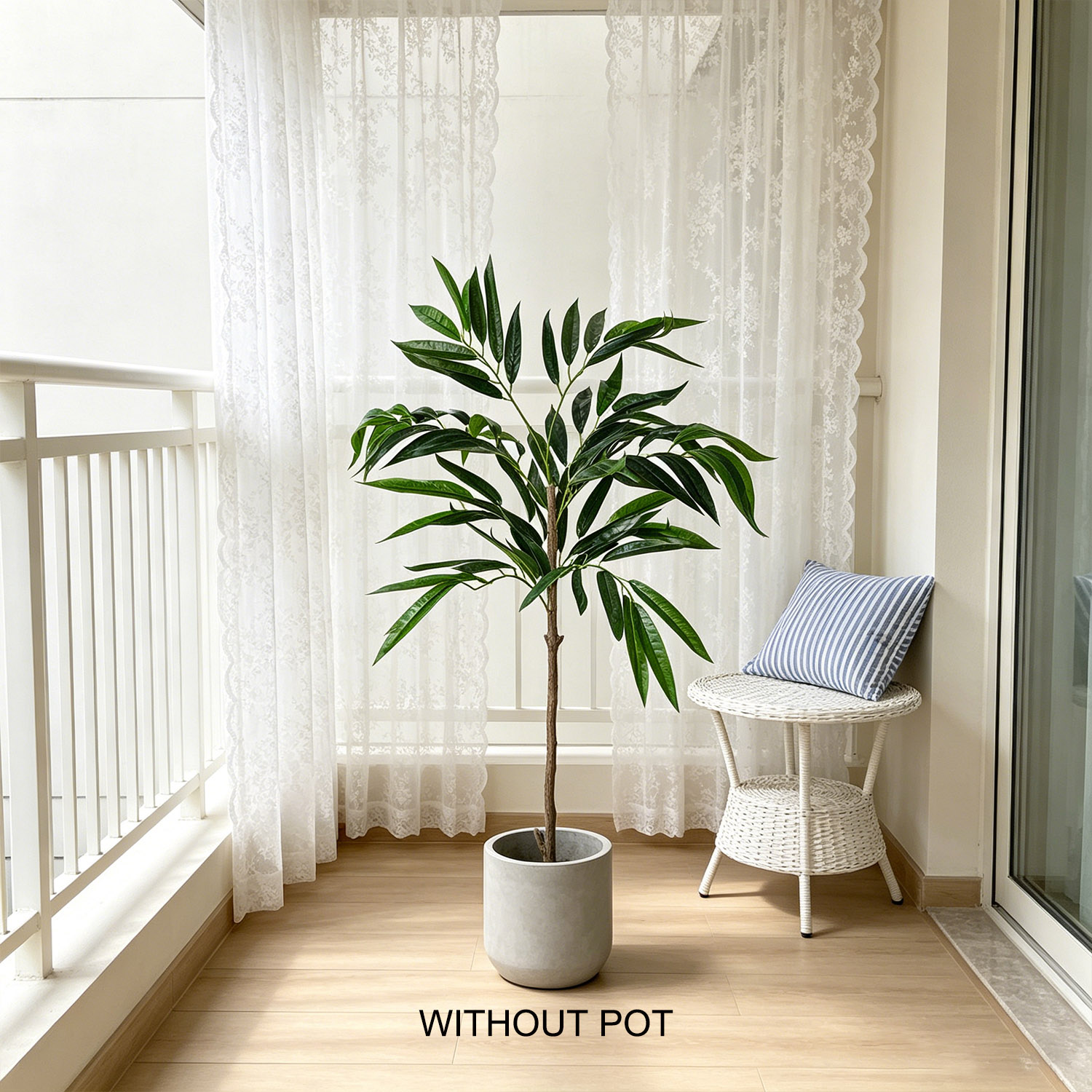 65-210cm/6.9ft Artificial Will - Ficus Lyrata Tree ulasan dan harga
